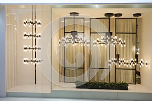 Lighting display window shop window store window front