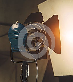 Lighting equipment on the set