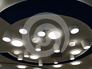 Lighting fixtures in the ceiling - modern design