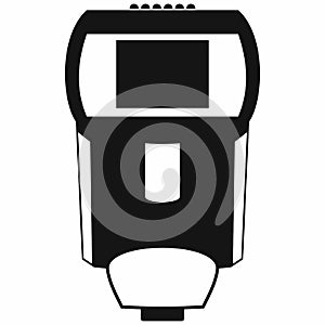 Lighting flash for camera icon, simple style