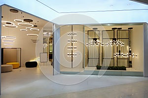 Lighting furniture display window shop window store window front