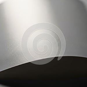 Lighting highlights the smooth surface enhancing the perception of