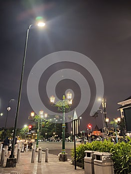 Lighting in Malioboro street nol kilometer Yogyakarta