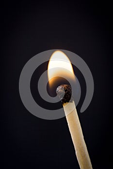 Lighting matches at the moment when it explodes. Copy space