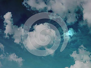 Lighting sky in the evening