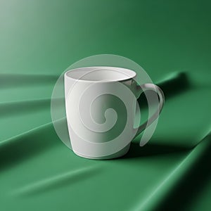 Lighting is soft creating subtle shadows and highlighting the mug s