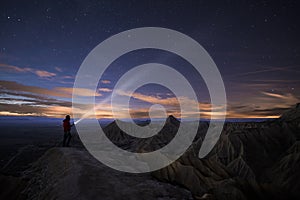 Lighting Up the Night over Bardenas