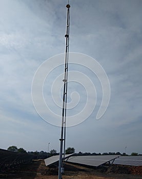 lightning arrester install in Solar Plant