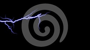 Lightning background. Thunder background. Lightning overlay isolated on black background. Lightning during a summer storm