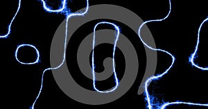 Lightning Bend Background Of Swirling Electric Energy Blue