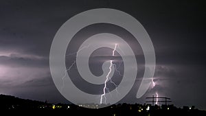 Lightning in Bhopal, India