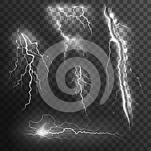 Lightning Black White Set photo
