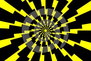 Lightning bolt - abstract geometric vector pattern