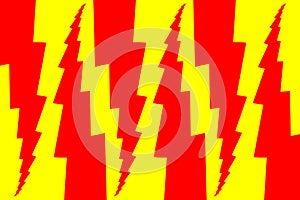 Lightning bolt - abstract geometric vector pattern