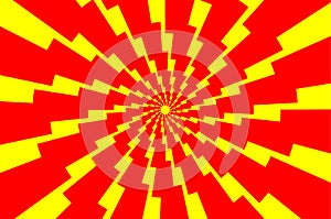 Lightning bolt - abstract geometric vector pattern