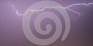 lightning bolt on night sky