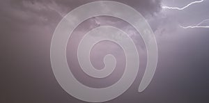 lightning bolt on night sky