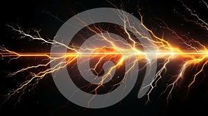 Lightning bolt blast line copy space background pattern