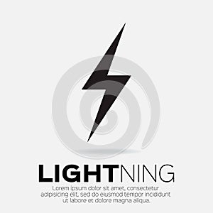 Lightning bolt icon