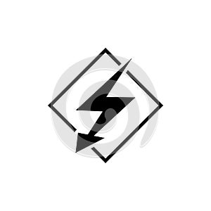 Lightning bolt icon or logo