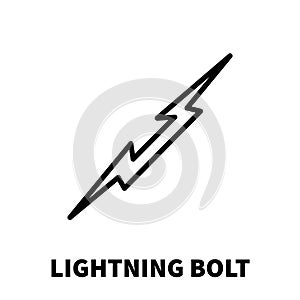 Lightning bolt icon or logo in modern line style