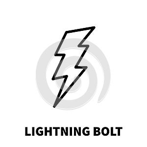 Lightning bolt icon or logo in modern line style