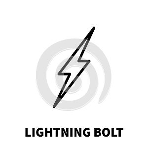 Lightning bolt icon or logo in modern line style