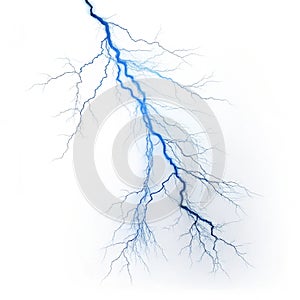 Lightning bolt isolated on white background photo
