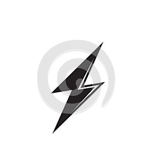 Lightning bolt line icon vector illustrstion