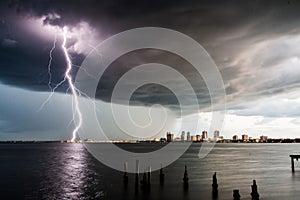 Lightning Bolt On Tampa Bay