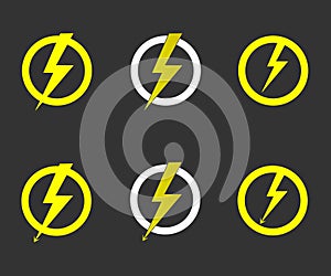 Lightning bolt vector