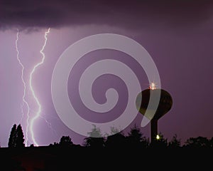 Lightning Bolt Water Tower