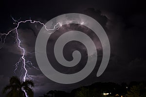 Lightning in the Caribe photo