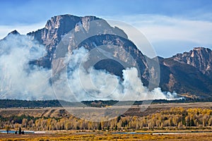 Lightning Caused Forest Fire photo