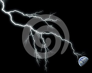 Lightning and earth