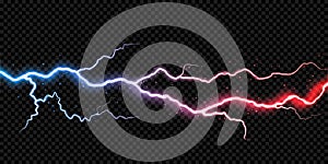 Lightning thunder bolt electricity flash spark thunderbolt storm light vector transparent background photo