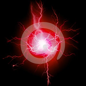 Lightning Energy Electricity Bolts Red Pure Power