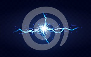 Lightning flash light thunder spark