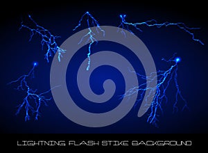 Lightning flash strike background