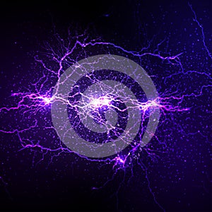 Lightning flash strike background