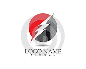 lightning icon logo and symbols