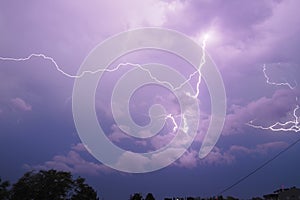 Lightning is a natural phenomenon electrostatic discharges in the atmosphere between two electrically charged regions