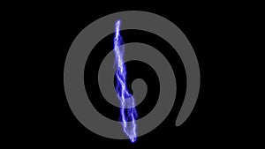 Lightning in the Night - Darkness - Blue Flash