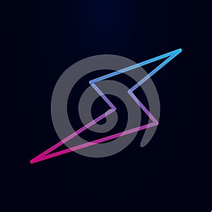 Lightning nolan icon. Simple thin line, outline vector of web icons for ui and ux, website or mobile application