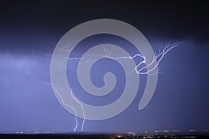 Lightning on the orizon