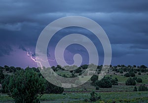 Lightning over Big Flat