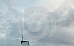 Lightning rod and sky