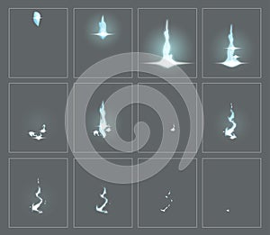 Lightning special effect animation frames