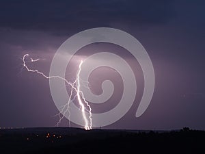 Lightning storm