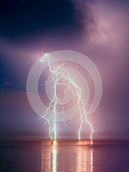 Lightning storm